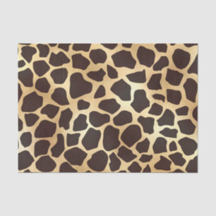 Papier Mousseline Patters d'Or Brown