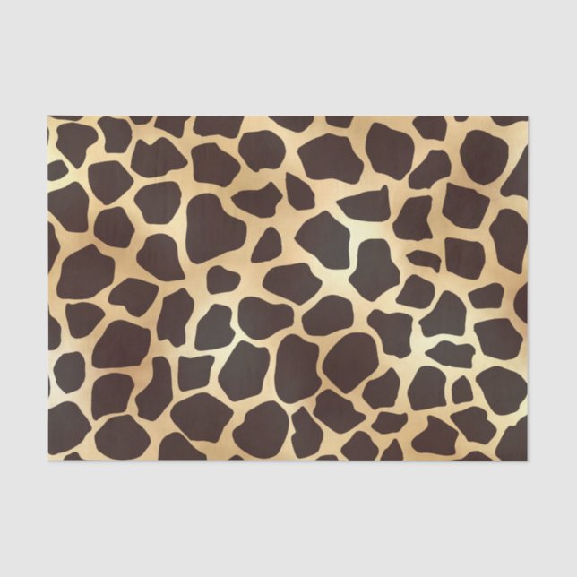 Papier Mousseline Patters d'Or Brown (Recto)