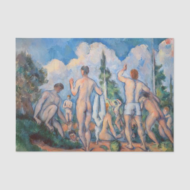 Papier Mousseline Paul Cezanne - Bathers (Recto)