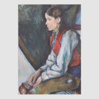 Paul Cezanne - Garçon dans la veste rouge