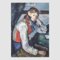 Paul Cezanne - Garçon dans la veste rouge