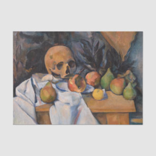 Papier Mousseline Paul Cezanne - La vie morte avec le crâne