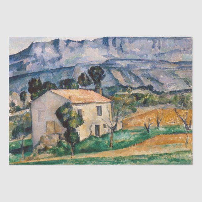 Papier Mousseline Paul Cezanne - Maison en Provence (Recto)