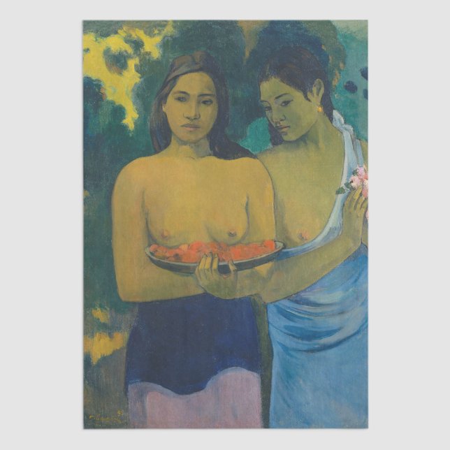 Papier Mousseline Paul Gauguin - Deux femmes tahitiennes (Créateur téléchargé)