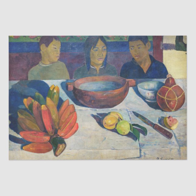 Papier Mousseline Paul Gauguin - Le Repas / Bananes (Recto)