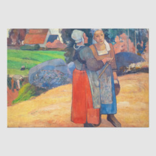 Papier Mousseline Paul Gauguin - Paysannes Bretonnes