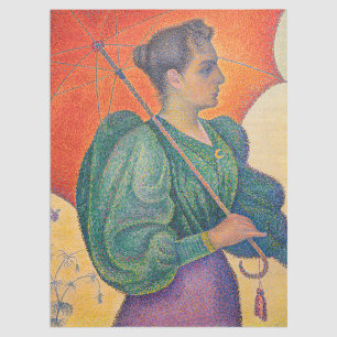 Papier Mousseline Paul Signac - Femme avec un parasol