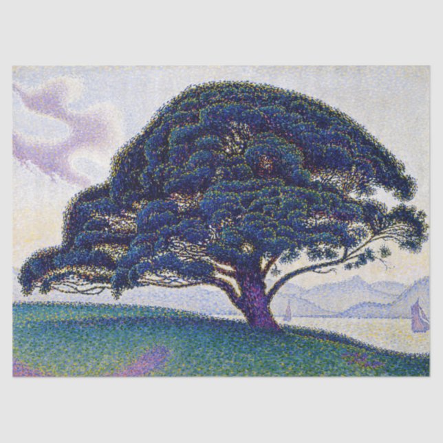 Papier Mousseline Paul Signac - Le pin Bonaventure (Recto)