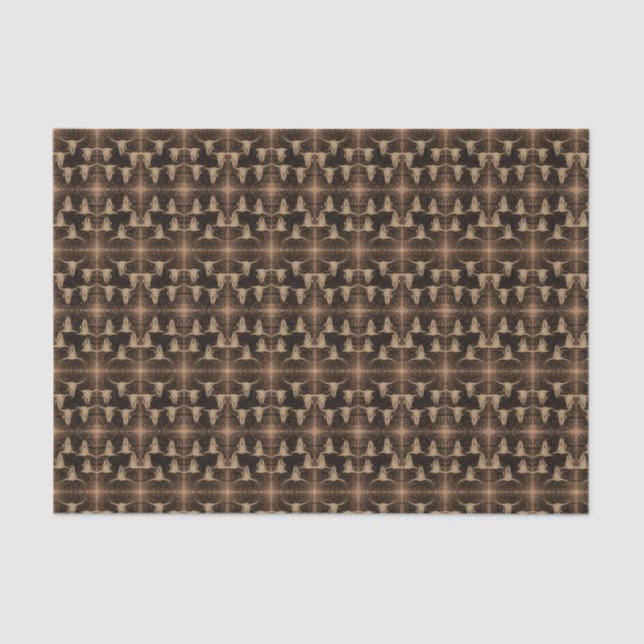 Papier Mousseline Pays-Bas Sepia Motif Brown (Recto)