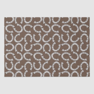 Papier Mousseline Pays Western Horse chaussure papier motif tissu