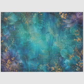 Papier Mousseline paysage de fond sarcelle abeille