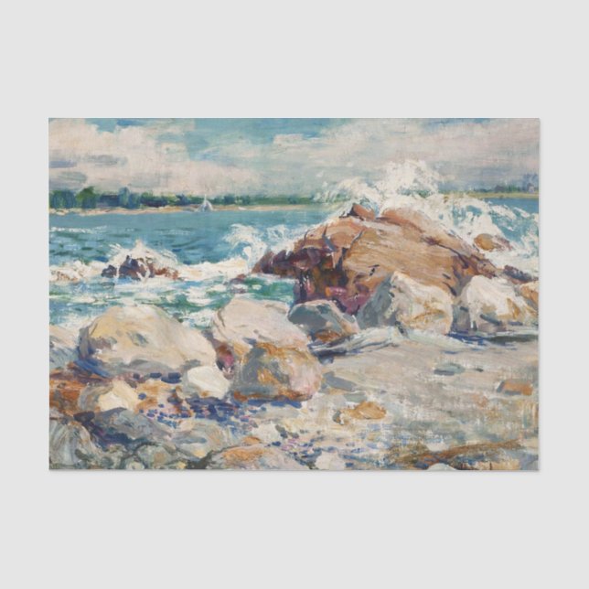 Papier Mousseline Paysage marin par Matilda Browne (Recto)