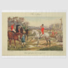 Paysage vintage Fox Hunter Ephemera Decoupage