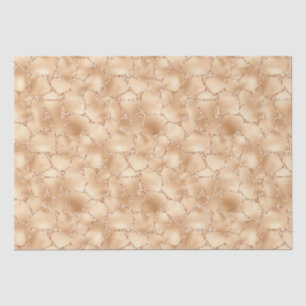 Papier Mousseline Peach Gold Parties scintillant Glam Sparkle Giraff