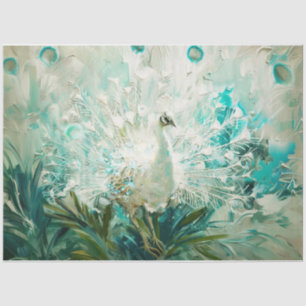 Papier Mousseline Peacock blanc