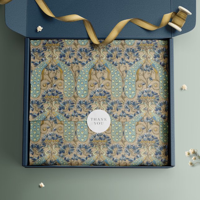 Papier Mousseline Peacock Motif par Eugène Samuel Grasset (Créateur téléchargé)