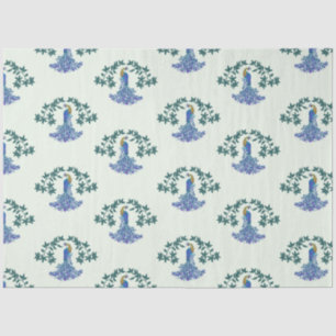 Papier Mousseline Peacocks ornementaux