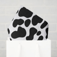 Peau de vache noire et blanche à motif