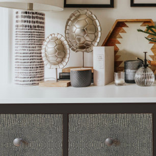 Papier Mousseline Peau Serpent Noir n Tan Animal Motif Découpage Ti