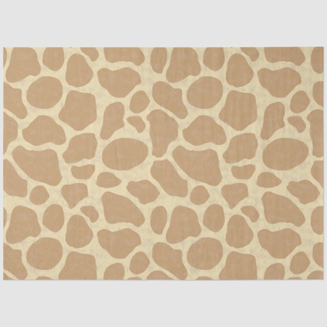 Papier Mousseline Peaux de girafe, motif en peau d'animal, motif du  (Recto)