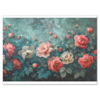 Peines roses Peonies Arrière - plan Turquoise Pein