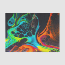 Peinture à flux Abstrait, Découpage, Bouchon