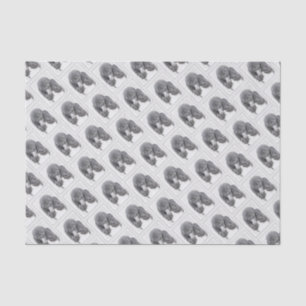 Papier Mousseline Peinture à paille noire standard - Art du chien