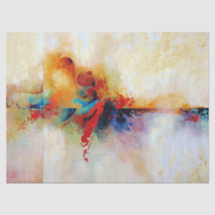 Papier Mousseline Peinture Abstraite brillante et colorée