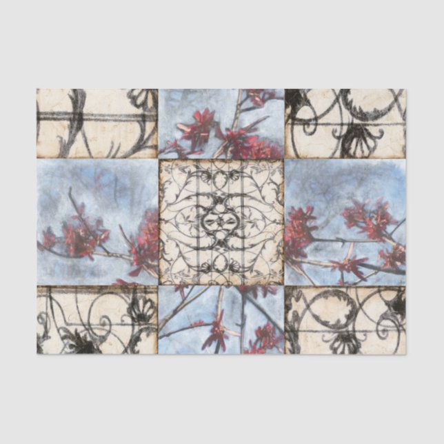 Papier Mousseline Peinture Abstraite de défilement (Recto)