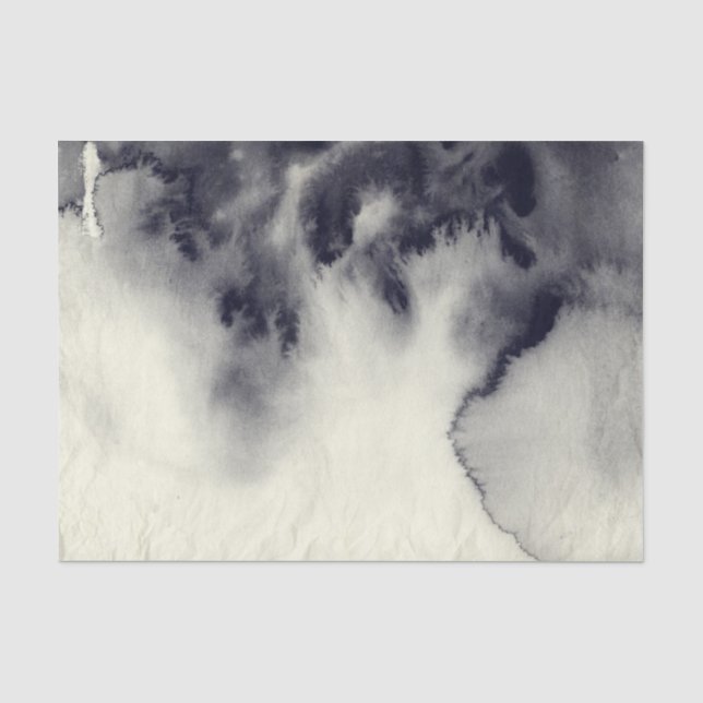 Papier Mousseline Peinture abstraite d'encre sur la texture de (Recto)