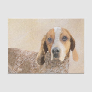 Papier Mousseline Peinture américaine anglaise sur pilon - Chien Art