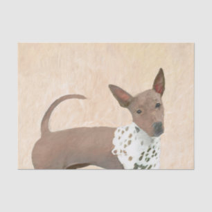 Papier Mousseline Peinture américaine sans poil Terrier - Chien Art