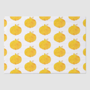 Papier Mousseline Peinture aquarelle citrouille