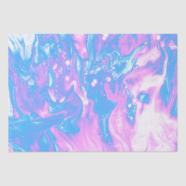 Papier Mousseline Peinture colorée (Recto)