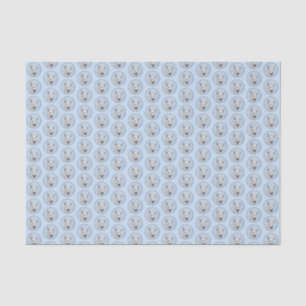 Papier Mousseline Peinture de berger blanc - jolie art original de c