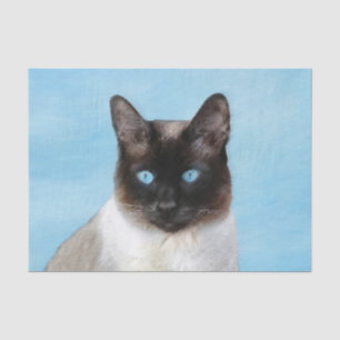 Papier Mousseline Peinture de chats de Siamese - Cute Original Cat A