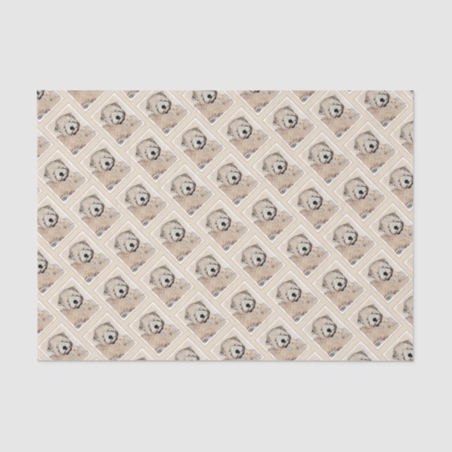 Papier Mousseline Peinture de Chien à roux à peluche molle (Recto)