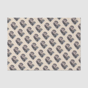 Papier Mousseline Peinture de linge bluetick - mignon chien original
