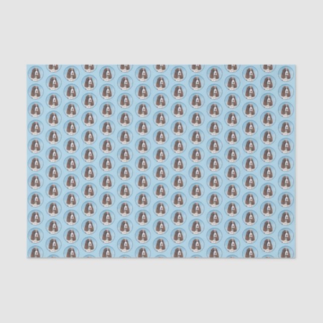 Papier Mousseline Peinture espagnole Springer anglaise Peinture orig (Recto)