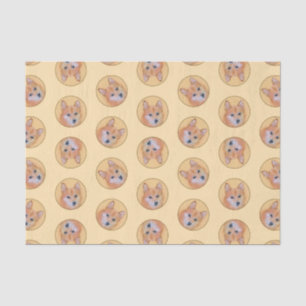 Papier Mousseline Peinture finlandaise Spitz mignonne Original Anima