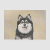 Peinture Lapphund Finlandaise - Joli art original 