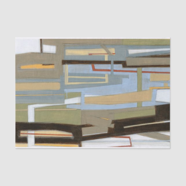 Papier Mousseline Peinture libre moderne d'expression par le Normand (Recto)