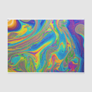 Papier Mousseline Peinture marbrée