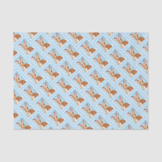 Papier Mousseline Peinture Pharaon Hound - Cute Original Chien Art (Recto)