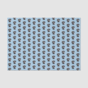 Papier Mousseline Peinture Retriever recouverte de boue - Art Chien