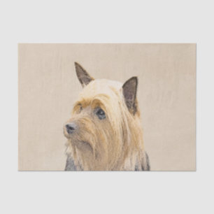 Papier Mousseline Peinture Silky Terrier - Cute Original Chien Art
