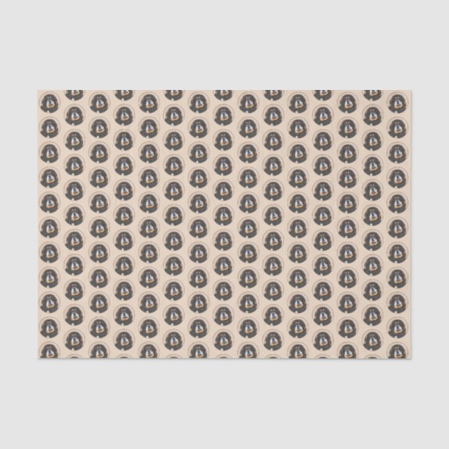 Papier Mousseline Peinture Tibétaine Mastiff - Joli art original chi (Recto)