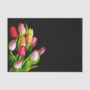 Papier Mousseline Peinture Tulip - Art Fleur original