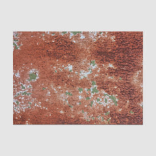 Papier Mousseline Peinture verte qui s'écaille sur motif de métal ro