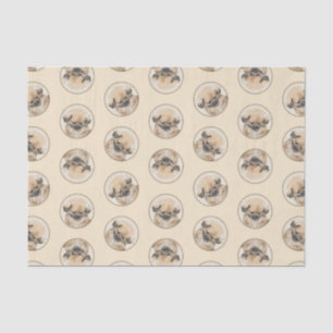 Papier Mousseline Pekingese Peinture Faune Cute Original Animal Chie